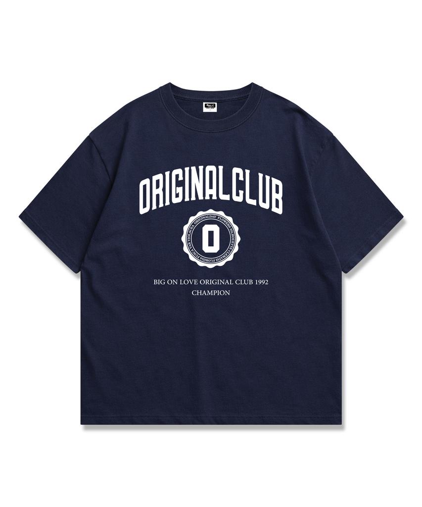 ORIGINALDAY Original Club University Oversized Short Sleeve T-Shirt Navy