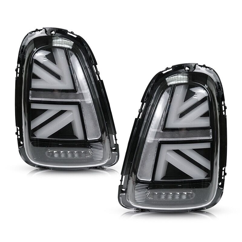 Zlkur1 2 шт. Полностью светодиодные задние фонари для BMW Mini Cooper R56 R57 R58 R59 LCI 2007-2013 JCW в стиле Union Jack, стоп-сигналы, фонари заднего хода, указатели поворота