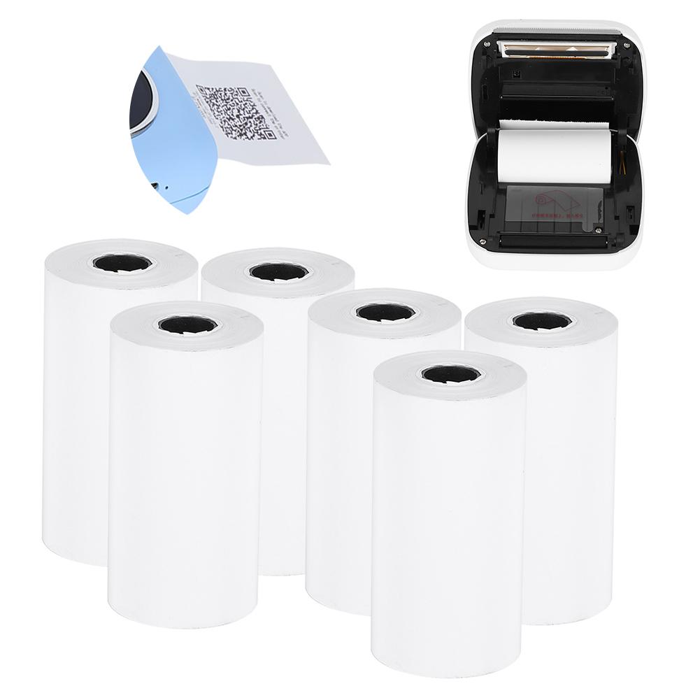 6 Rolls 57x30mm Thermal Receipt Paper Professional Printing Accessory for Small Printer