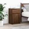 VidaXL Bedside Tables 2 Pcs Brown Oak 39x35x65 Cm Engineered Wood, Bedside Furniture, Side Table, Bed Cabinet, 861332