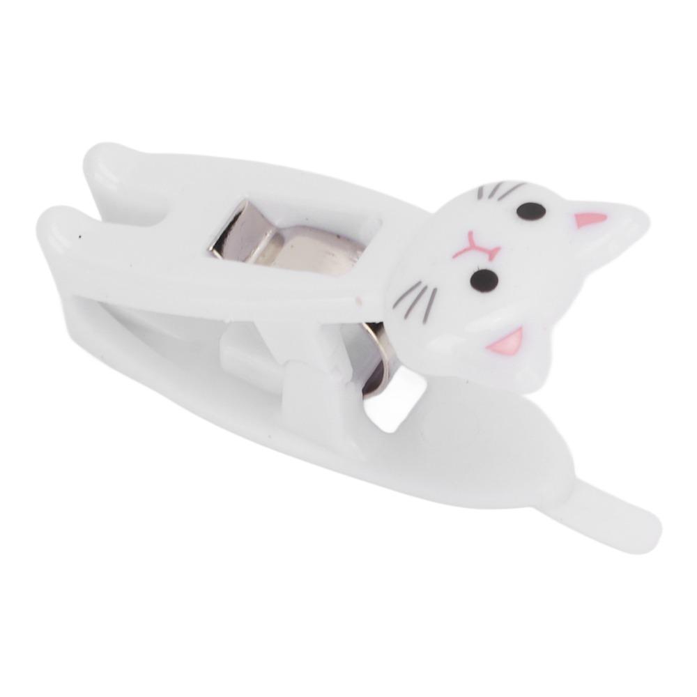 6Pcs Cartoon Shape Cute Windproof Clips Plastic Memo Paper Clips Hand Account Clips  Desk Organizing
