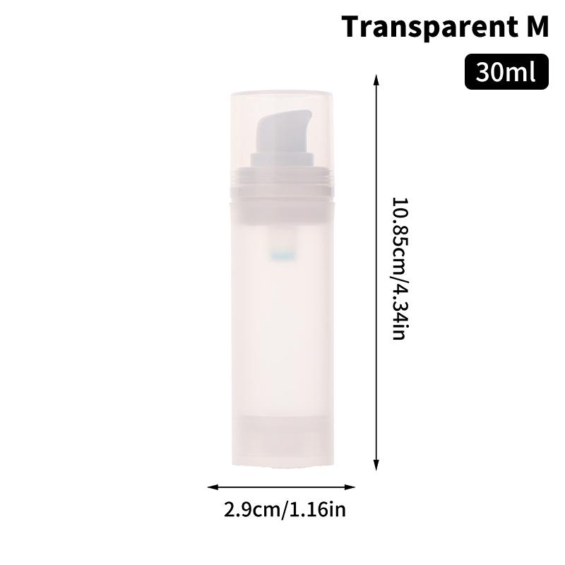 15/30/50ml Empty Airless Pump Bottles – Mini Cosmetic Containers for Lotion, Emulsion, and Travel Use