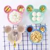 Cute Baby Plates with Dividers Dinner Plates Kids Bowl Tray Tableware Set Infant Feeding Children Divided Dinnerware BPA Free