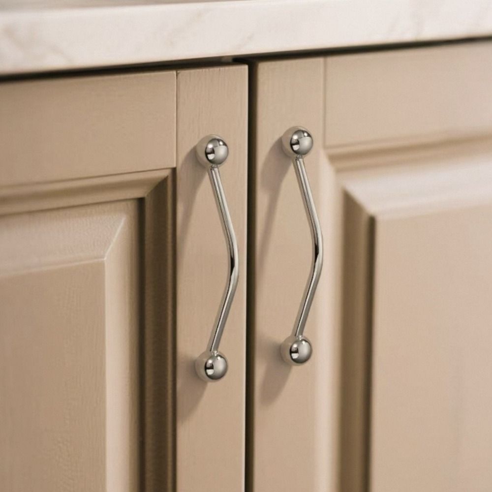 Zinc Alloy Wardrobe Door Handle Nordic Minimalist Drawer Handle Cabinet Knob Bedroom Wardrobe