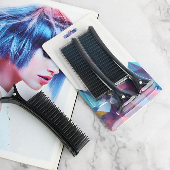 2 шт. зажим для укладки волос, профессиональный нескользящий гребень для пробора без следов, зажим для волос с клювом утки, домашний салон, женская стрижка волос