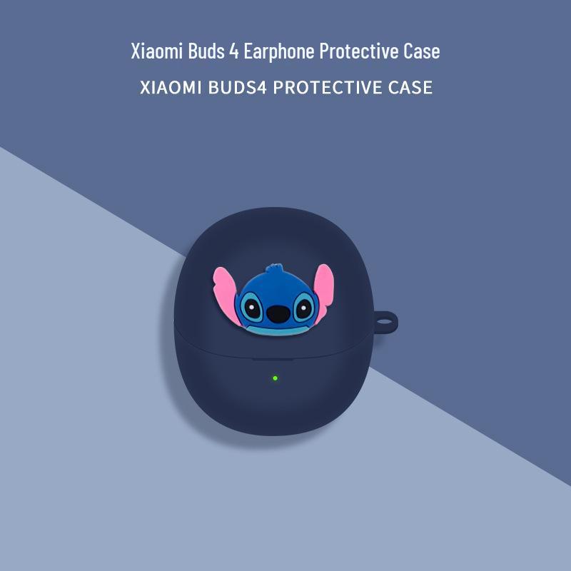Xiaomi Buds 4 Silicone Protective Case - Anti-Fall Wireless Earbuds Cover