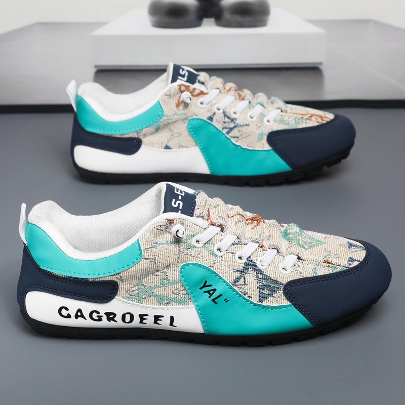 Новая мужская обувь, обувь-однопедалька, модная трендовая разноцветная мужская повседневная обувь