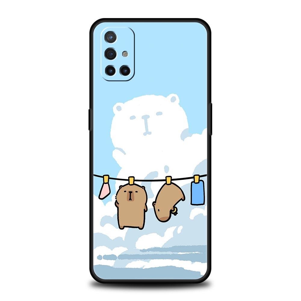 Аниме Капибара Дельфин Чехол для Телефона Для OnePlus 13 12 11 10 9 8 7T Pro 13R 12R 10R 9RT 8T Nord N200 N30 2T CE 2 3 5G Lite Обложка