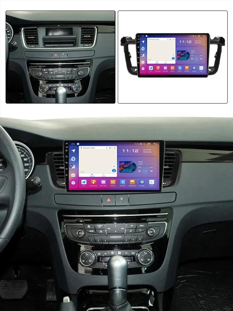 Android 16 For Peugeot 508 508SW 2011 - 2018 Car Radio Multimedia Player Navigation Carplay Stereo Head Unit Touch Screen DVD BT
