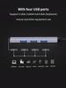 Расширения мини-USB-концентратора, 4-портовый USB-концентратор 3.0, концентратор 2.0, USB-адаптер, станция, ультратонкий портативный концентратор данных, USB-разветвитель