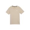 Logo Round Neck Pullover Comfortable Breathable Embroidered Casual Sports Short Sleeve T-Shirt Unisex T-Shirt Roasted-Almond 683479-09