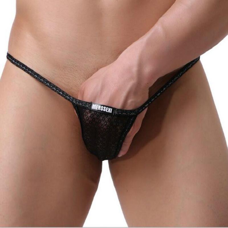 Горячее мужское сексуальное нижнее белье, полупрозрачные стринги с Т-образной спинкой