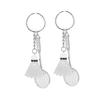 [JUMPLAWN] 2pcs Badminton Key Chain Ball Key Ring Pendant Accessories Sports Badminton Ball Key