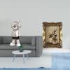 Фоторамка Статуэтка Астронавта Современная Декоративная Фигурка Винтажное Смоляное Настольное Украшение для