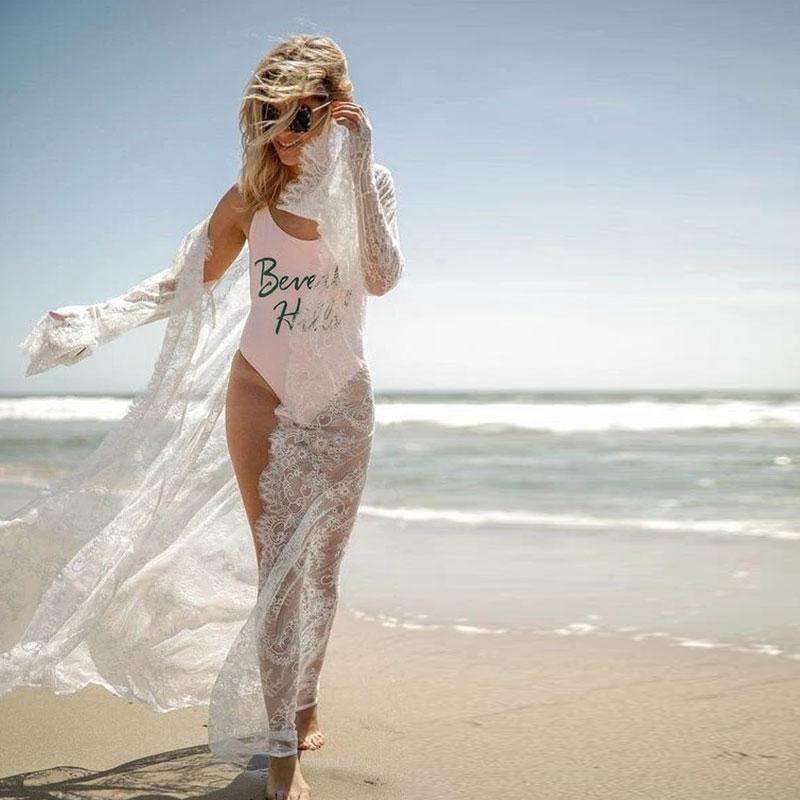 Туники для пляжа, длинное кружевное пляжное платье, женское накидка для плавания, большие размеры, Saida de Praia Robe de Plage, кафтан, пляжная накидка Q516