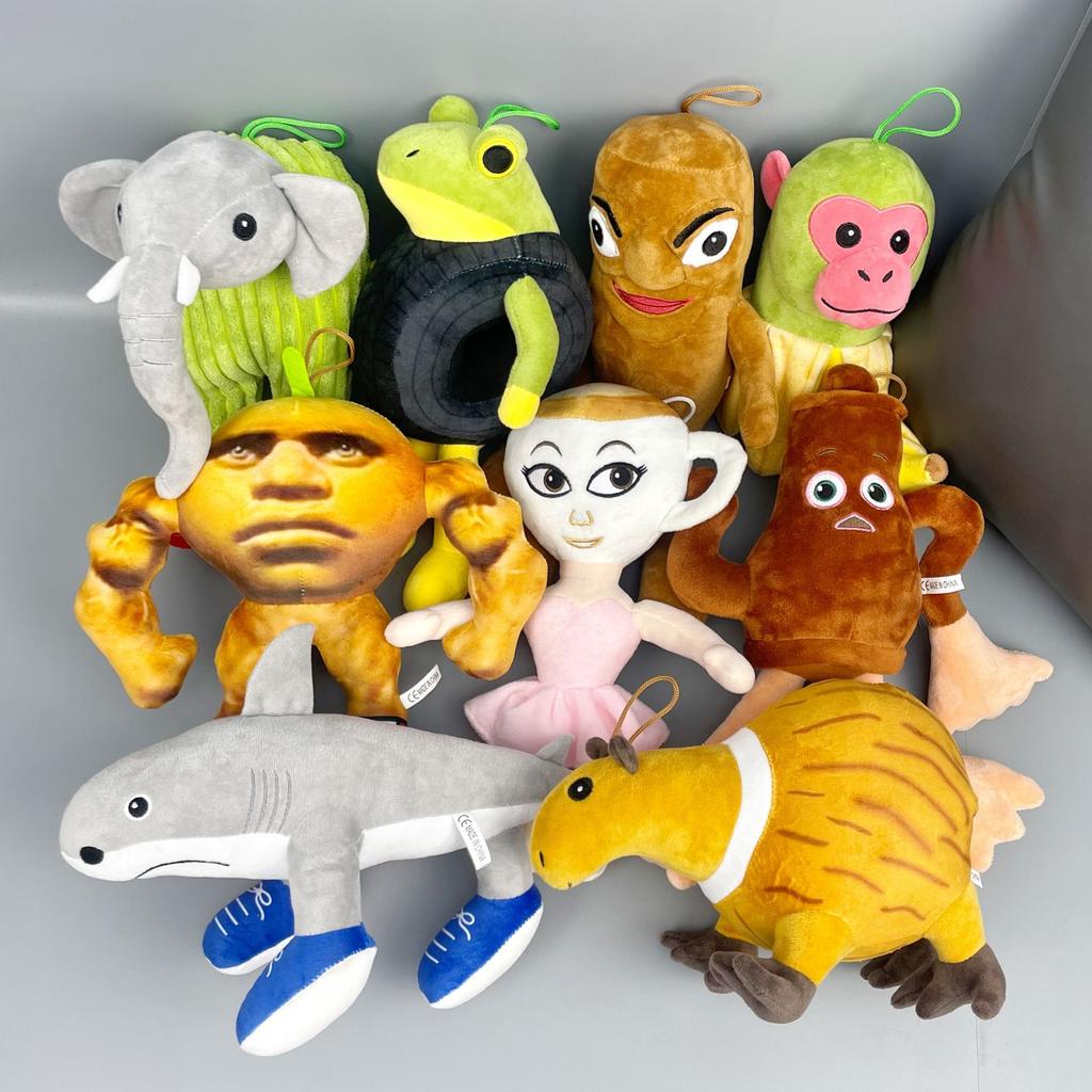 Новая Плюшевая Игрушка Tung Tung Sahur Juguete TungTung Sahur Tralalero Tralala Игрушка Tralalero Tralala Акула Плюшевая Кукла Мерч Игрушка на День Рождения