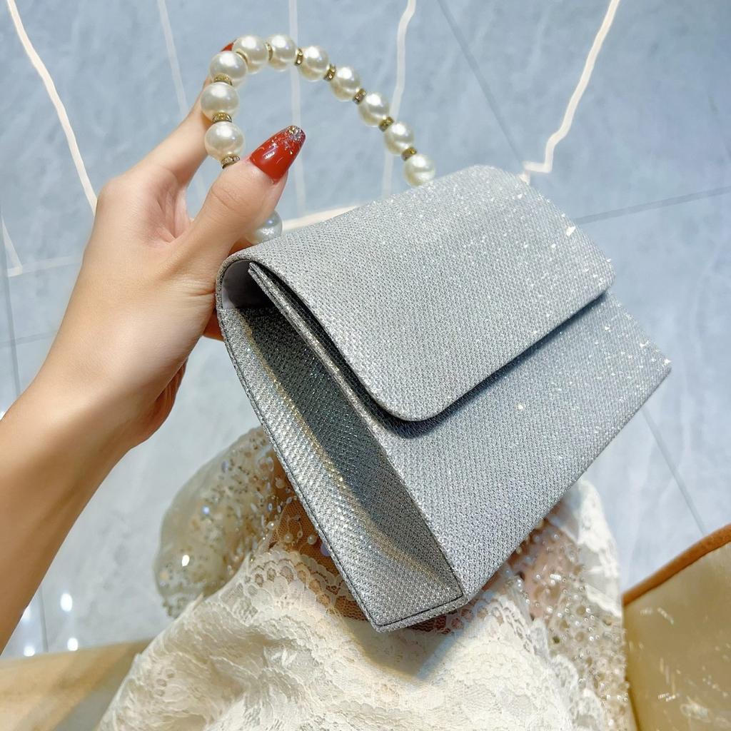 Diamond Square Handbag Women's Water Diamond Banquet Bag Socialite Cheongsam Small Bag