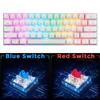 SK62 BT Wireless Gaming Mechanical Keyboard 61 Keys RGB Backlight Red Switch Macro Drive