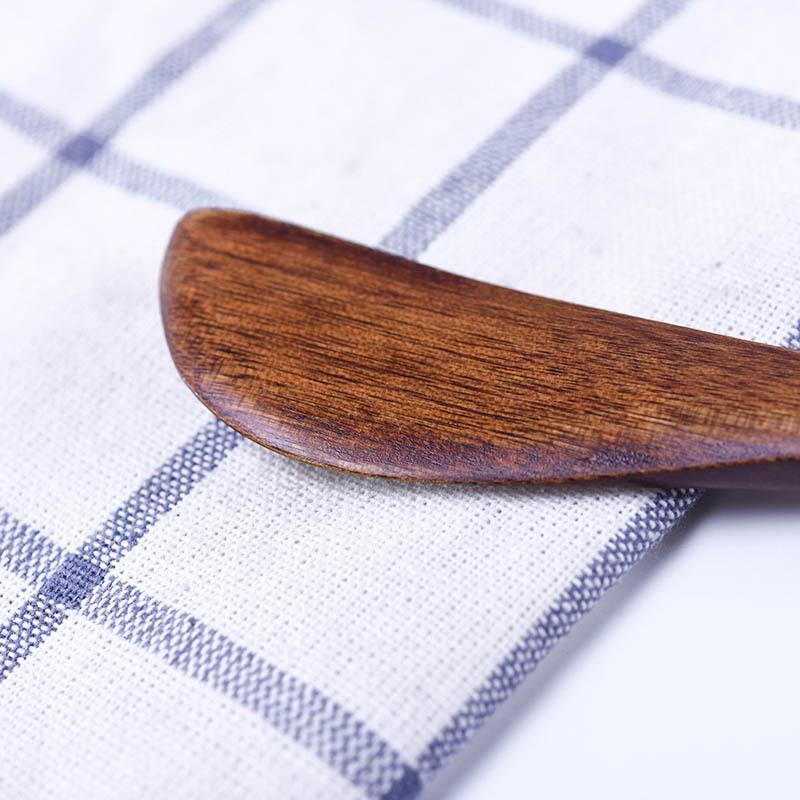 Solid Wood Jam Knifes Butter Knife Natural Bread Cake Knife Smooth Wooden Tableware Kitchen Accessories