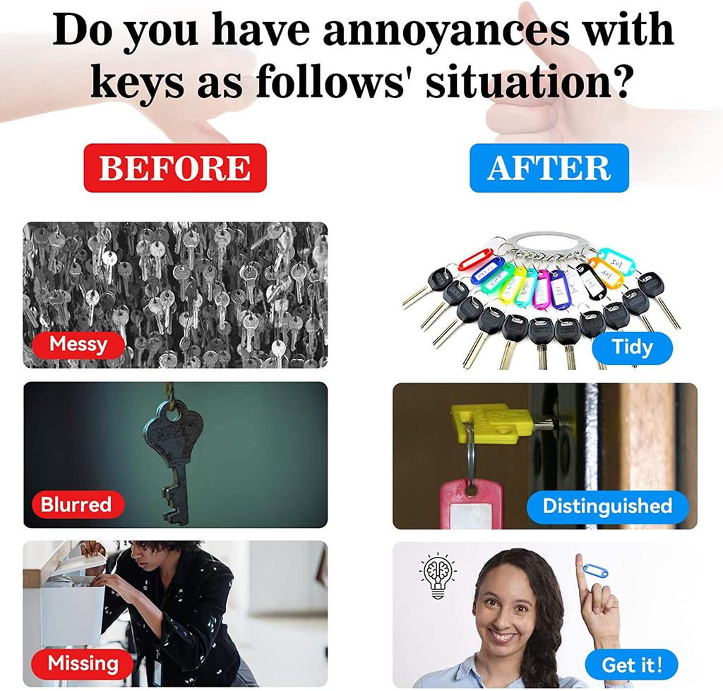 50 шт. красочных пластиковых бирок, номер отеля, классификационная карточка, ключевые бирки, этикетка, имя, багажная бирка, идентификатор, бирки с разъемным кольцом