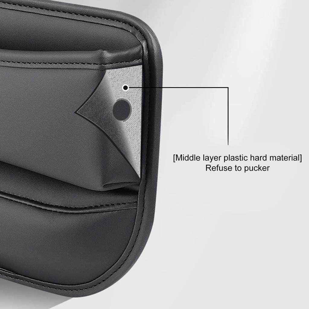 Органайзер для автомобильного сиденья, многофункциональный ящик для хранения из искусственной кожи Gap, автокресло SeatSeam, кошелек для телефона, монет, ключница, автомобильные аксессуары