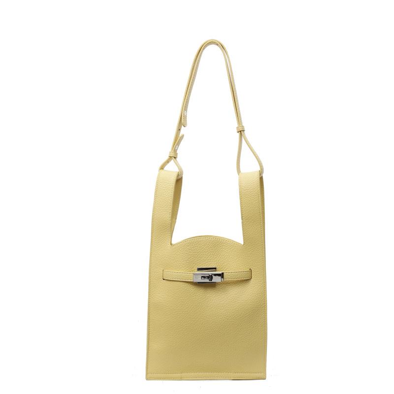 Тренд и мода простой нишевый шоппер с узором личи женский универсальный в зарубежном стиле легкий высококлассный мессенджер