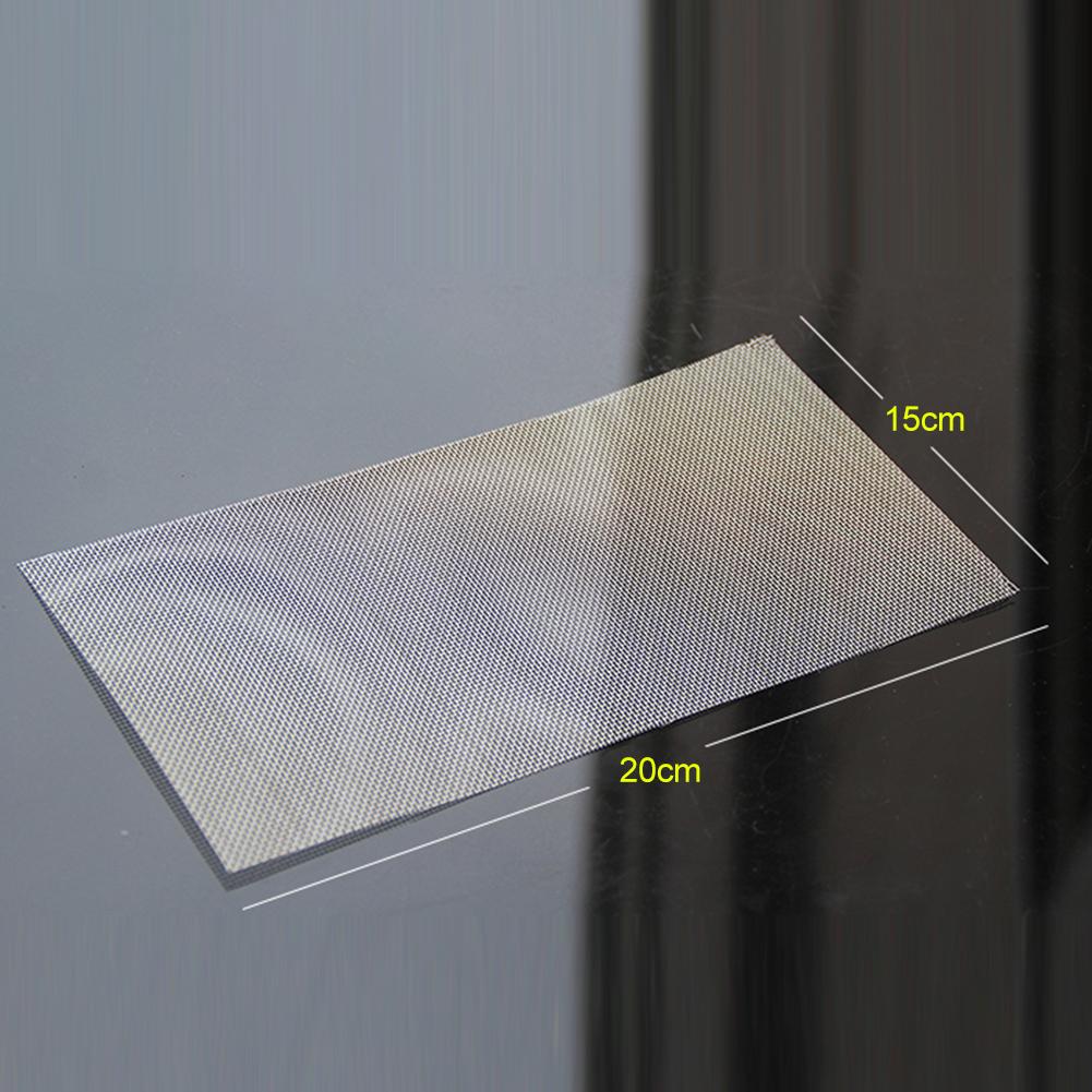 Автомобильный бампер из нержавеющей стали ремонтная сетка пластиковая сетка для ремонта трещин сварочная сетка сетка для бампера кузов капот вентиляционные отверстия 15x20 см