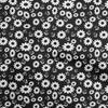 Cotton Poplin Black Fabric Floral Sewing Material Print Fabric By The Yard 42 Inch
