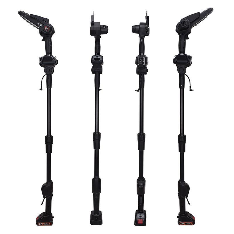 Household Handheld Electric High Branch Saw Rechargeable High-altitude Pruning Saw Telescopic Electric Chain Saw
