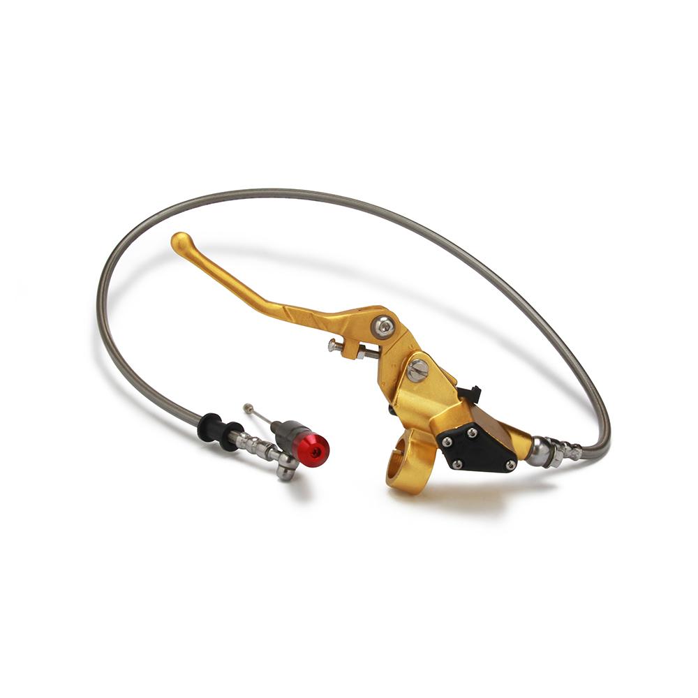 Hydraulic Clutch 1200mm Silver Lever Master Cylinder For 125-250cc Vertical Engine Motorcycle Dirt Bike Motocross Aluminum