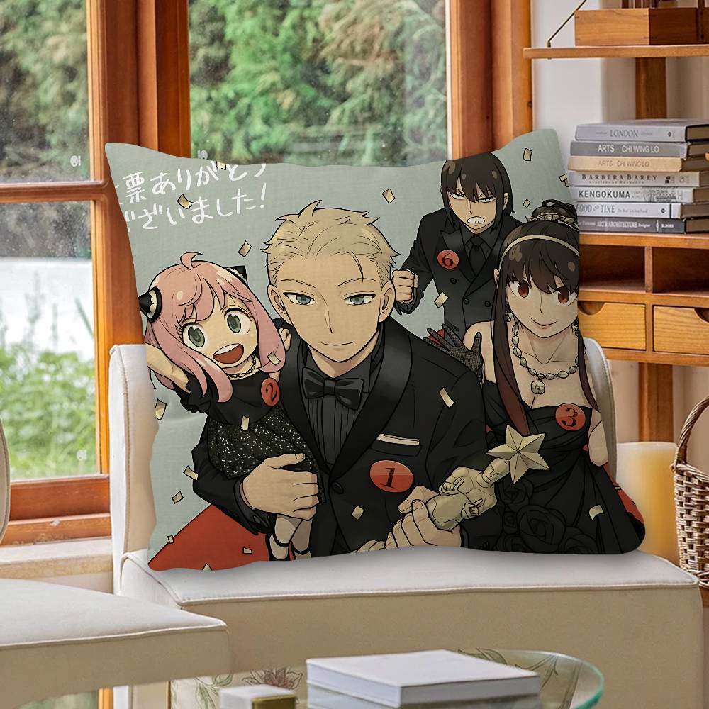 Anime Spy X Family Pillow Cushion Cover Pillowcase Living Room Sofa Home Decor