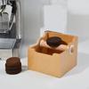 Espresso Knock Box для хранения кофейной гущи, деревянное нескользящее основание, многофункциональное ведро для