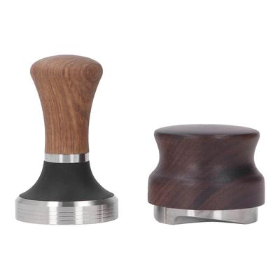 Набор молотков для прессования кофейного порошка и распределителя, нержавеющая сталь, темпер для кофе с деревянной ручкой для