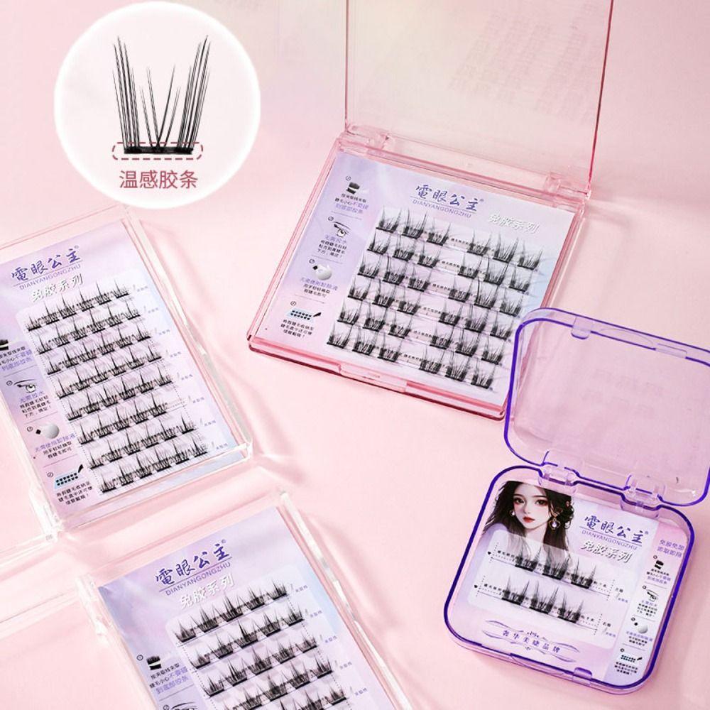 Густые накладные ресницы без клея, долговечные, сегментированные, пучки ресниц для женщин и девочек