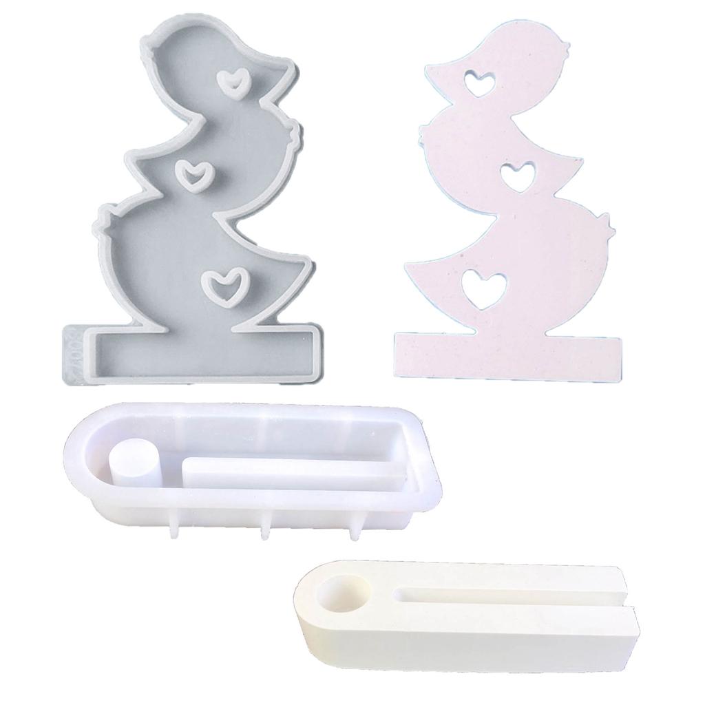 Hollow Flame Candlesticks Resins Moulds Lotus Candle Holder Silicone Molds DIY Heart Castings Moulds Home Decorations