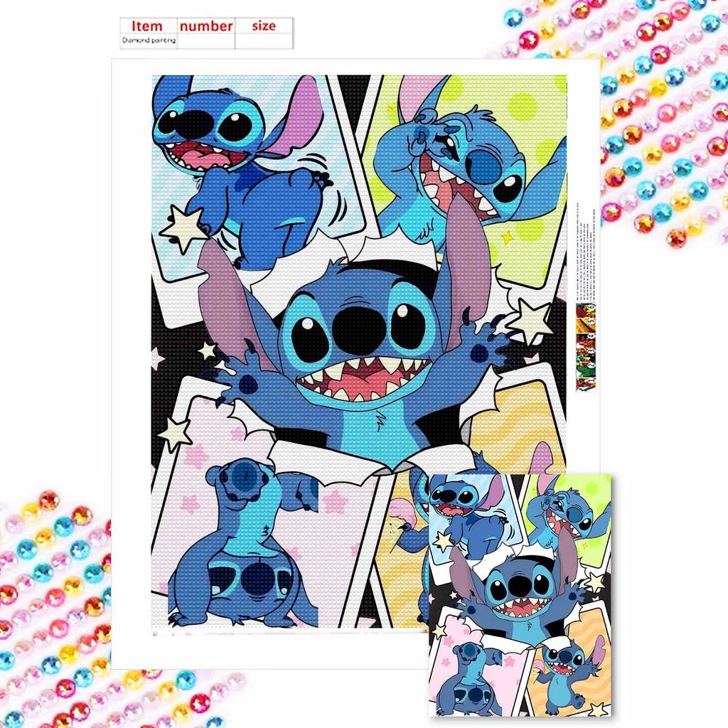 DIY Diamond Painting The Mischievous Stitch Cross Stitch Kit Mosaic Art Diamond Painting Full Circle Diamond Home Decoration