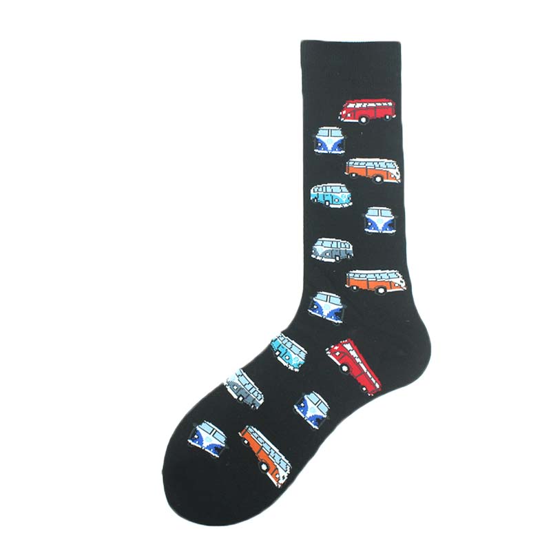 Happy Design Funny Socks Men Unisex Sheep Beer Dinosaur Pattern Sokken Divertidos Jacquard Calcetines Unisex Hip Hop Skateboard