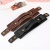 Men Women Punk Retro Wide Faux Leather Belt Bracelet Wristband Jewelry Gift