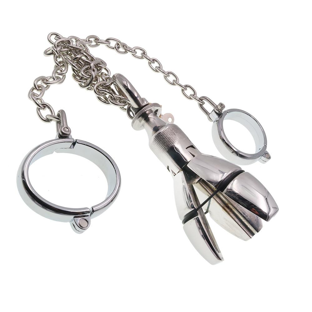 Металлический браслет, анальная пробка, замок, открывающийся и закрывающийся, анальный болт, связывающий альтернативу, хризантема, мастурбация, игрушка для взрослых, секс-инструмент