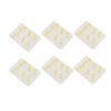 36PCS Drum Dampeners Gels Silicone Gel Pads Soft Drum Dampeners for Drums Cymbals Tone Control Yellow White Dots
