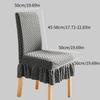 Skirt Style Chair Cover for Dining Room Banquet Chair Slipcover Stretch Chair Skirt Elastic Wedding Chair Decoration