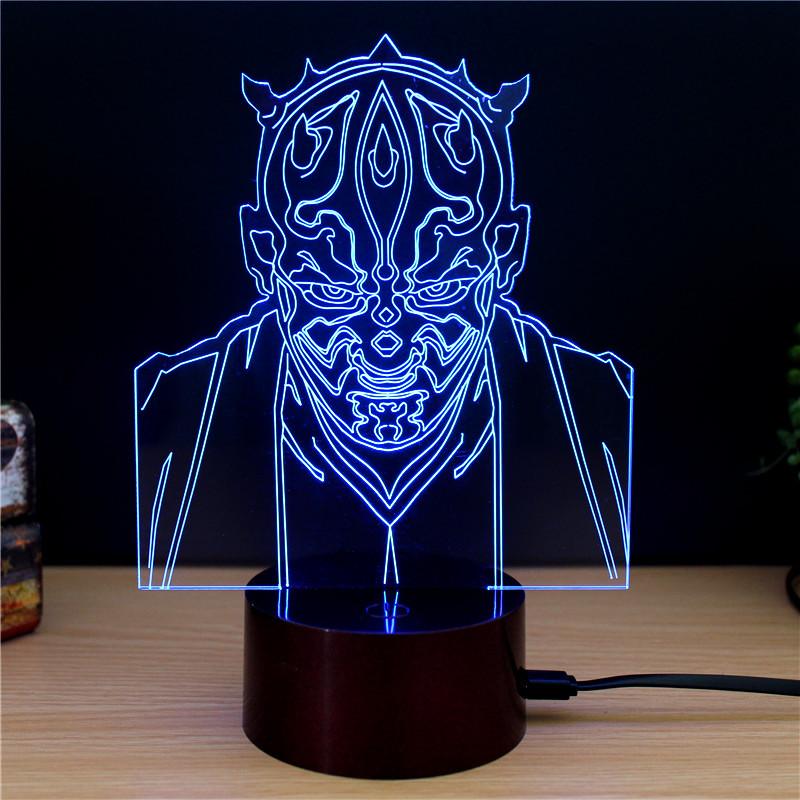 Star Wars Mini 3d Night Lamp For Kids Room And Collectors