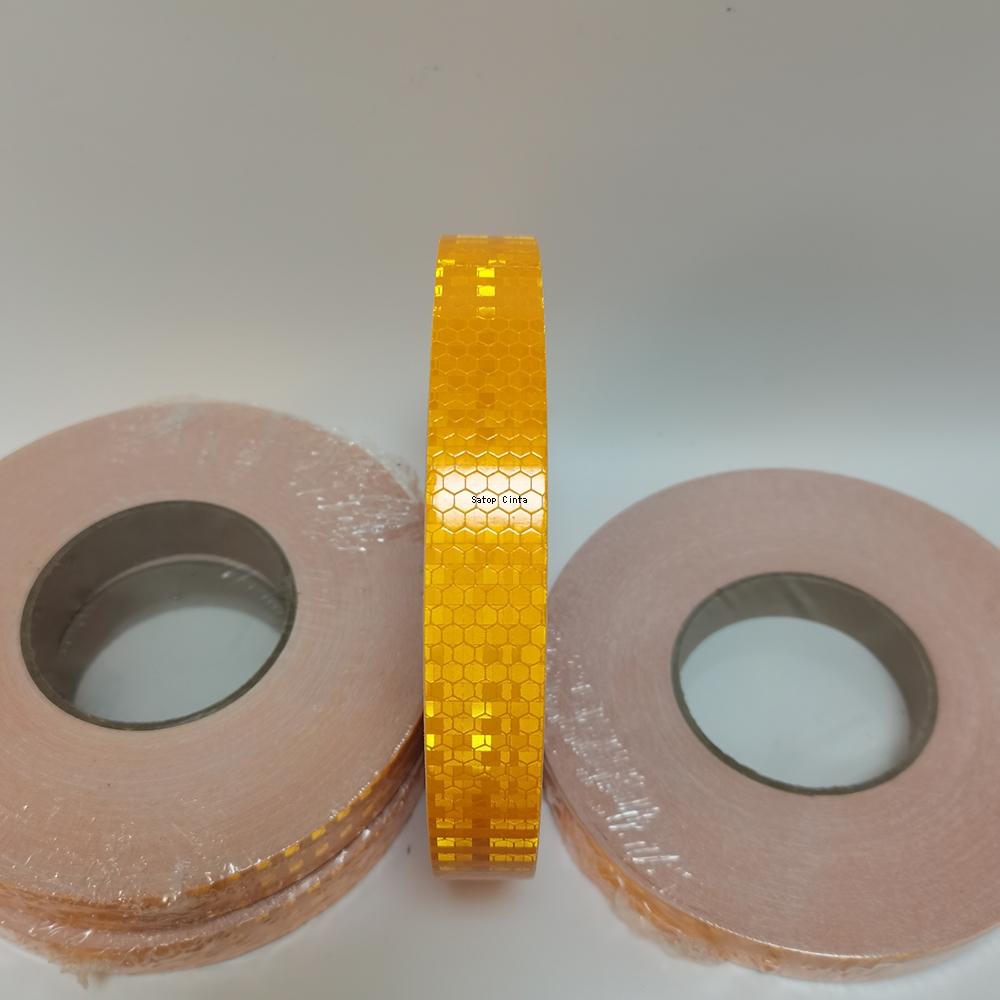 2.5cm*50m Red White Fluorescent Yellow Reflective Tapes High Visibility Waterproof Reflectors Stickers Strips For Motorcycle Car