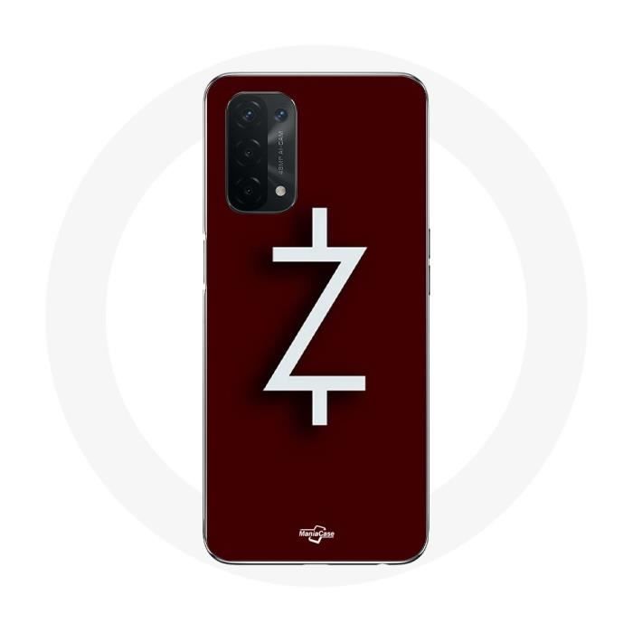 Чехол - Ozark - Oppo A54 5G - Мягкий - Логотип Z - Красный и Белый