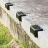 Durable Step Light Easy Installation ABS IP55 Waterproof Solar-powered Fence LED Wall Lamp for Outdoor
