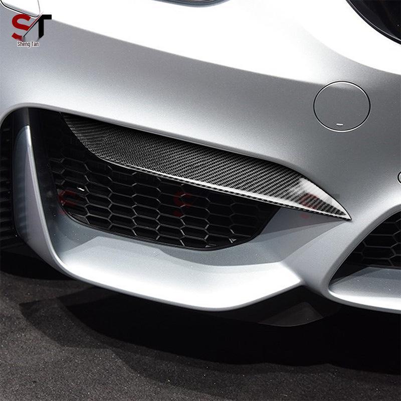 Верхняя угловая накладка переднего бампера из углеродного волокна для BMW M3 F80 M4 F82/F83