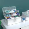 Medicine Box Large Capacity with Handle Multi-layer Portable Medical Plastic Organizer Box Household Medicine Storage Boxes