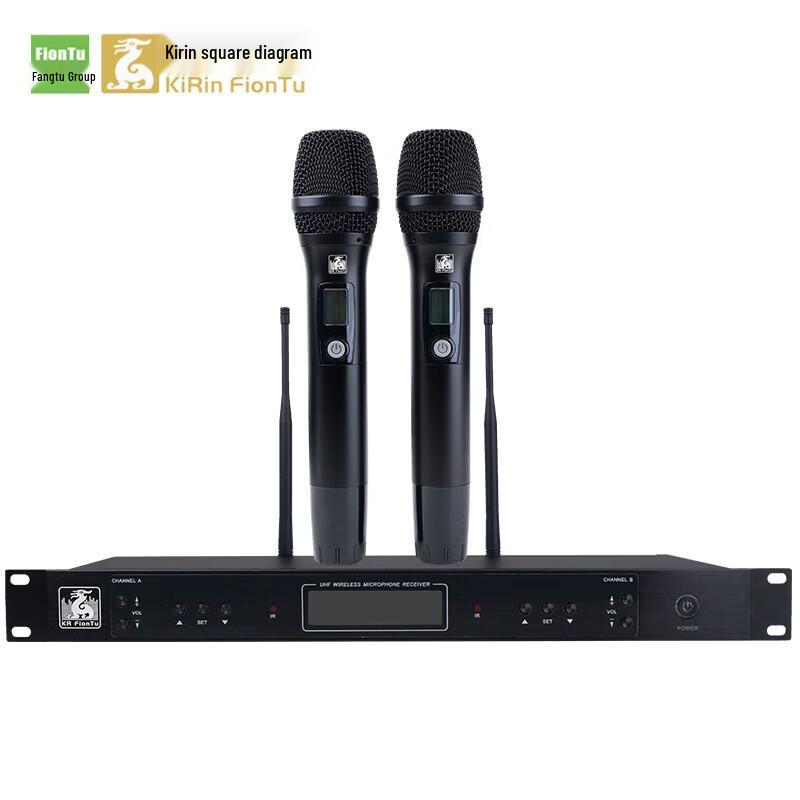 FionTu AT-SS410 Professional Wireless Dual Handheld Microphone System (CN version)