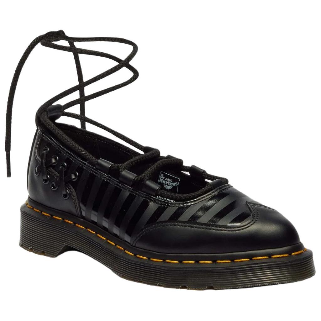Dr. Martens Среда X Elphie II Кожаные шнурованные Удобные Повседневные Туфли 3см Женская Обувь Черный 41856001