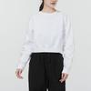 Nike Толстовки Женские Белые С Круглым Вырезом Утепленные Обычные DM7658-100